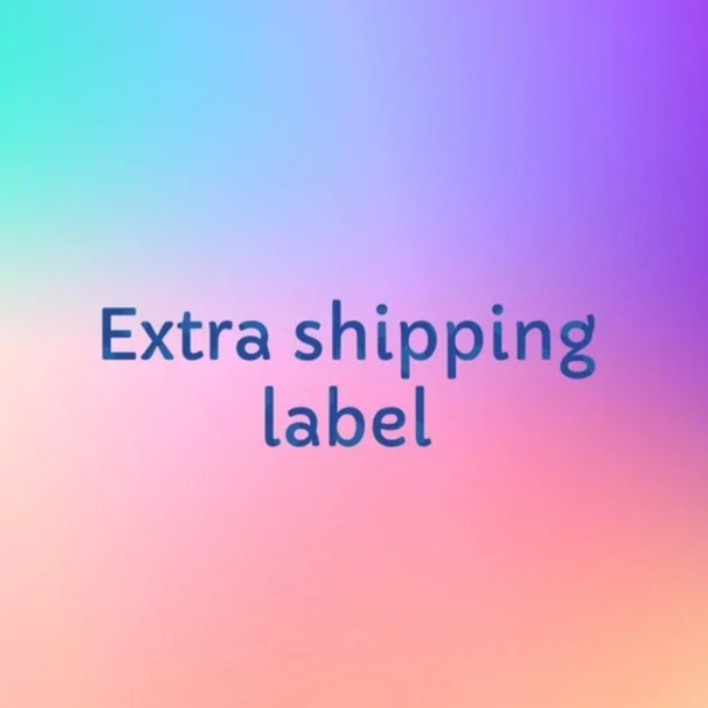 Extra shipping label